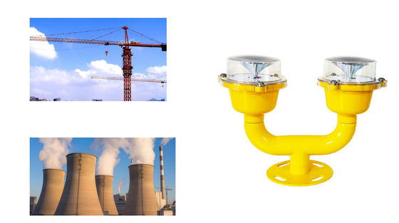 چراغ های هشدار دهنده هواپیما جهت دار IP65 جهت برج دوتایی