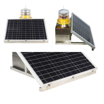 Red Flash 2000cd ICAO Solar Aviation Light for Towers شدت متوسط